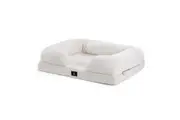 Petzly Memory Foam Dog Bed Pet Sofa Calming Bed Washable Removable White X Large