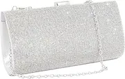 [Naimo] Women's Clutch Rhinestone Evening Bag Elegant Chain Bag Purse Bag Clutch Bag Wedding Party Prom Handbag