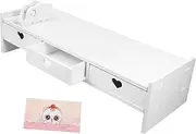 Desktop Monitor Riser Stand with Ergonomic Heightening Stand for Computer Keyboard Storage Minimalist Office Desk Organizer with Ample Space for Supplies