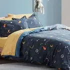 SLEEP ZONE Kids Bedding Full/Queen Bed in a Bag Set New Navy Space Explorer
