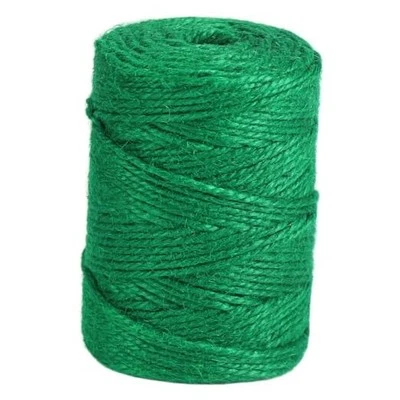 Jute Garden Twine, 328 Feet 3mm Heavy Duty Tomato Twine, Green Plant Ties for