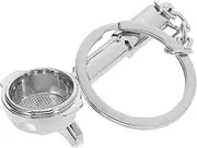 Cabilock Metal Coffee Keychain Coffee Tool Key Ring Sturdy Decorative Keychain for Car Keys Backpack Purse Souvenir present with Fine Detailing