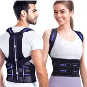 New Posture Corrector for Women and Men, Upgraded Full Back Brace Support,...