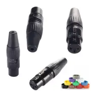 3 Pole XLR Speaker Plug Connector MIC Audio Male Female Plug Panel Mount Lot