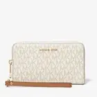 MICHAEL MICHAEL KORS Large Logo and Leather Wristlet