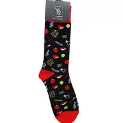 Yo Sox Socks Crew Men Women Atom Symbol Teacher Book Music Science Ball NWT NEW