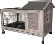 Flyline Bunny Bungalow Cage Hutch for Rabbit Guinea Pig