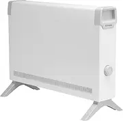 [Dimplex] ML2T 2kW Convector Heater, Freestanding Electric Plug In Convector Radiator, Floor Standing with Thermostat & Anti Frost Setting, Portable or Fixed, Quiet, Slim & Lightweight–White/Grey,Black