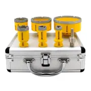 Diamond Drill Bits Kit with 5/8-11 for Porcelain Tile Ceramic Marble Brick Co...