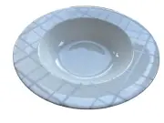 Waterford Crossroads Steel Round Vegetable Bowl Dishwasher Safe 10 3/4 inches