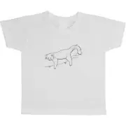 'Lazy Red Panda' Children's / Kid's Cotton T-Shirts (TS040500)