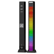 RGB 40LED Voice-Activated Car Atmosphere Strip Light Bar APP Control Rhythm Lamp (for: Fiat)