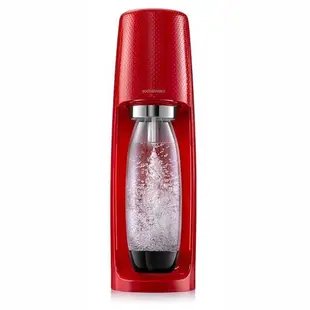 Sodastream時尚風自動扣瓶氣泡水機 Spirit-紅色(近全新特A福利出清品 限量搶購)