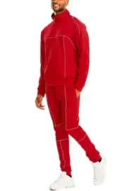 Weiv Two-Piece Reflective Piping Jacket & Track Pants