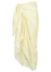 Totême Logo-print Cotton Sarong - Sand - One Size ONE SIZE
