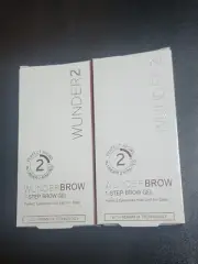 2 Pack Wunder2 Wunderbrow Long Lasting 1 Step Brow Eyebrow Gel - Auburn 2pk