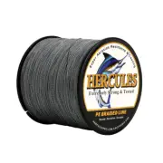 Hercules PE 500M 547 Yards 4 Strands 40lbs Braided Fishing Line Gray Extreme