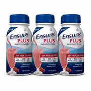 Abbott Nutrition Oral Supplement Ensure Plus Strawberry Flavor 8 oz. Container Bottle Ready to Use, 8 Oz (Pack of 6)
