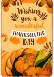 Junk Journal Art Cards, Happy Thanksgiving, 12 pcs, 4" x 6"
