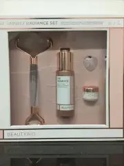 BeautyBio Rose Quartz + Radiance Set: Brazilian Rose Quartz-Roller + As Pictured