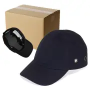 20 Black Baseball Bump Caps - Lucent Path Lightweight Safety hard hat Bump Caps