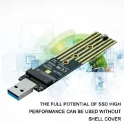 NVMe to USB Adapter, M.2 SSD to USB 3.1 Type A Card, Key Hard PCIe UK Based Z5M0