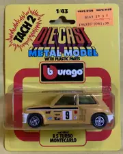Burago 1/43 1980's R5 Turbo Montecarlo #9 NEW! damaged BOX