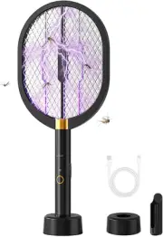 Oolong Mosquito Zapper Electric Fly Swatter 3000V Bug Zapper Racket 2 in 1 Fl...