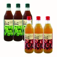 在飛比找ihergo愛合購優惠-免運!【台糖】水果醋 600ml(蘋果醋*3瓶+梅子醋*3瓶