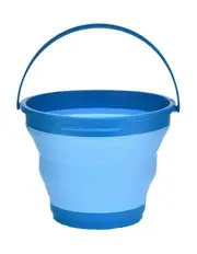 [BR Home] 7 Litre Foldable Collapsible Silicone Bucket in Blue