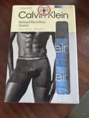 Calvin Klein Men's 3-Pack Refined Microfiber Stretch Boxer Briefs NP2769X NWT