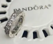 Authentic Pandora Clear Infinity Ring #190894CZ