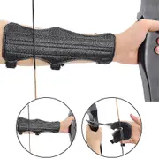 Syhgzxs Archery Arm Forearm Guard Finger Protector Tabs Set For Shooting2 Piecefinger Guard + Arm Guard Black