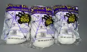 3 Super Stretch Spider Web Halloween Scary Party Prop 16 Ft Long Up to 200 Sq Ea