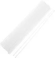 50pcs Hollow Plastic Tubes for DIY Crafts Lightweight Round Tubing Materials for Architectural Models Sand Table Projects and Creative Building