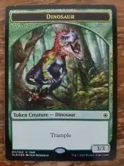 MTG Ixalan FNM Promo: Dinosaur/Treasure Foil Token