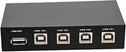 KONTONTY Portable Port USB Sharing Hub for Printers and USB Devices Black Compatible with Multiple Control Compact Random Color