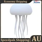 3D Jellyfish Night Light with Rotating Tentacles for Home Bedroom Decor(Hanging)