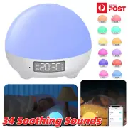 White Noise Sound Machine Night Light Adult Baby Nature Sounds Sleep Therapy APP