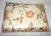NEW VTG USA Utica J.P. Stevens No Iron Percale Full Fitted Sheet Floral Print