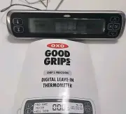 OXO Good Grips Chef's Digital Leave-In Thermometer Stainless Steel Timer Alarm