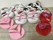 Build A Bear Shoe Lot Of 5, Sandals, Build A Bear Sneakers, Doll Shoe NWOT