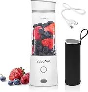 ZEEGMA Vitamins GO Portable Mixer for Cocktails and Smoothies 300 W, Personal Blender, Mini Blender 450 ml with 6 Blades, 2 Speeds Battery 5000 mAh, 25 Applications per Charge