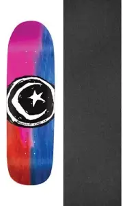 Foundation Skateboards Star and Moon Dyed 9" Skateboard Deck + griptape