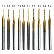 10Pcs 3.2Mm Carbide End Mill Cutter Titanium Coated Engraving Milling Cutter