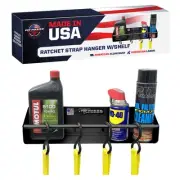 Pit Posse Made in USA Garage Trailer Storage Organizer Tie-Down Hanger Rack