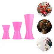 3 Pcs Wrist Corsages for Wedding Spiral Flower Arrangement Quiver Vases Bouquet