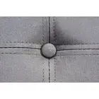 Simplify Faux Leather Folding Storage Ottoman Cube in Metallic Grey