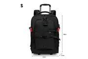 Waterproof DSLR Camera Trolley Backpack with Wheels