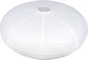 OSALADI Paper Lampshade Home Decor Paper Lampshade Oblate Shape Lamp Shade Japanese White Lantern Jumbo Spider Lamp Shade Home Decorations Bulb Metal